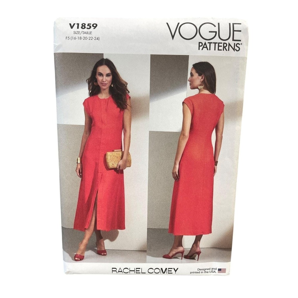 Vogue Patterns V1859 Misses' Dress F5 (16-24) Rachel Comey Designer Modern